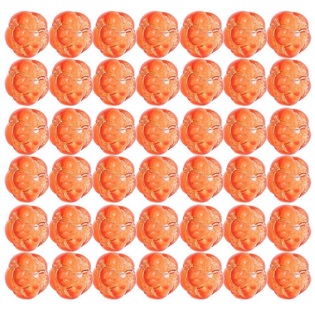 50pcs Pumpkin Spacer Beads For Diy Jewelry Making Durable Smooth Surface Craft Beads For Bracelets Pendants And Autumn Decorations