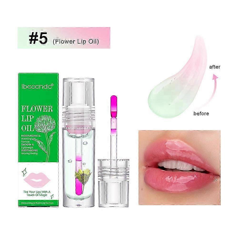 Λάδι χειλιών που αλλάζει χρώμα, μαγικό lip gloss ενυδατικό θρεπτικό λαμπερό δώρο πετρελαίου βάλσαμου χειλιών για το χειμώνα