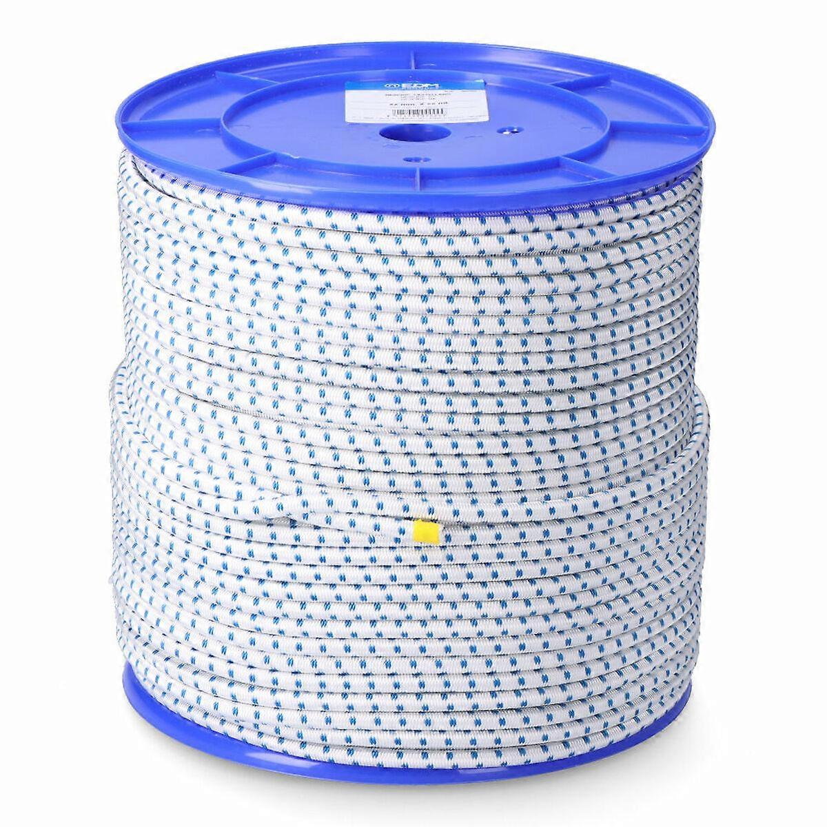 Rope EDM 87924 Blue White Polyester Latex 8 mm x 200 m Elastic
