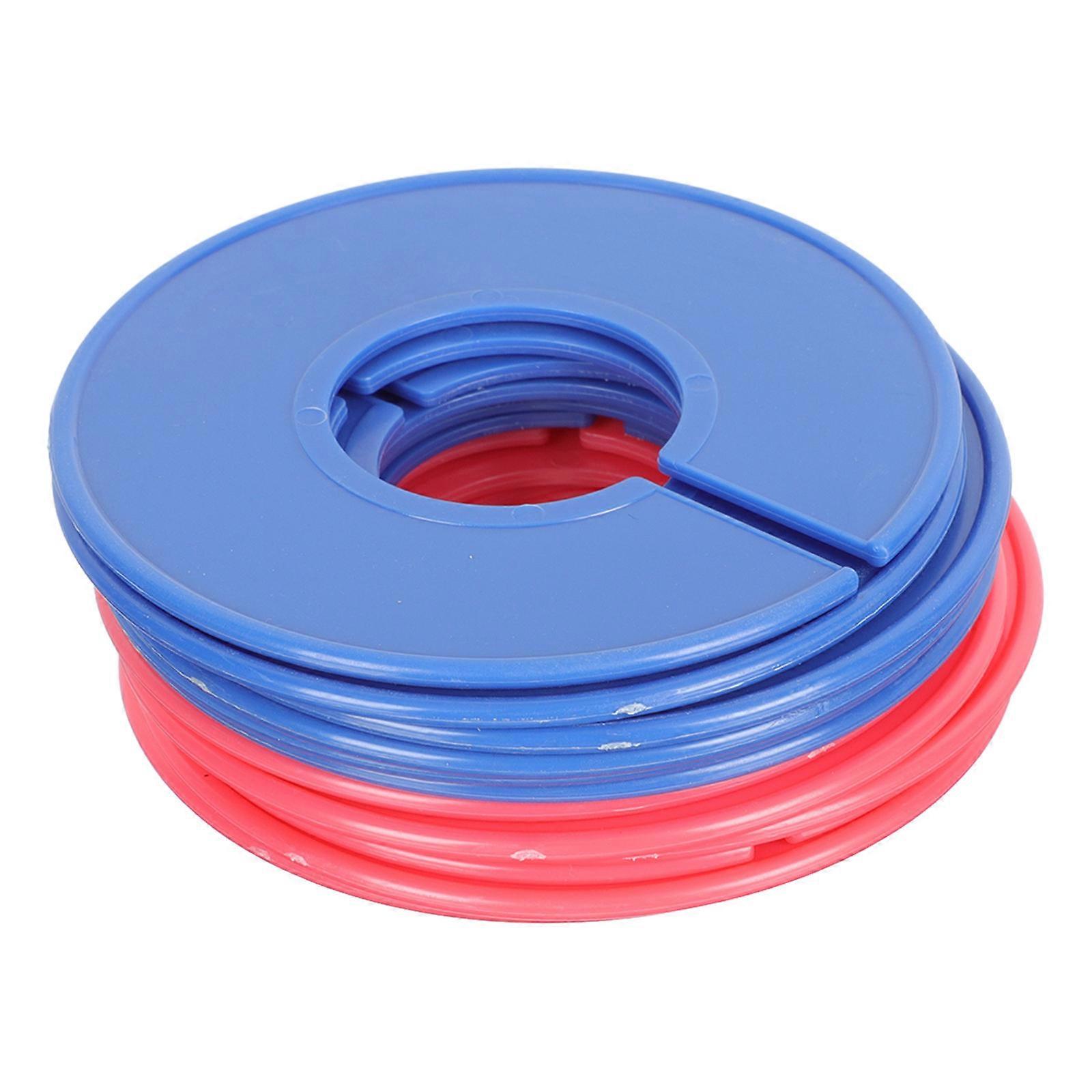 Closet Dividers For Hanging Writable Clothes Red Plastic Dividers Blank Labels 3.5×3.5×0.1in 12Pack