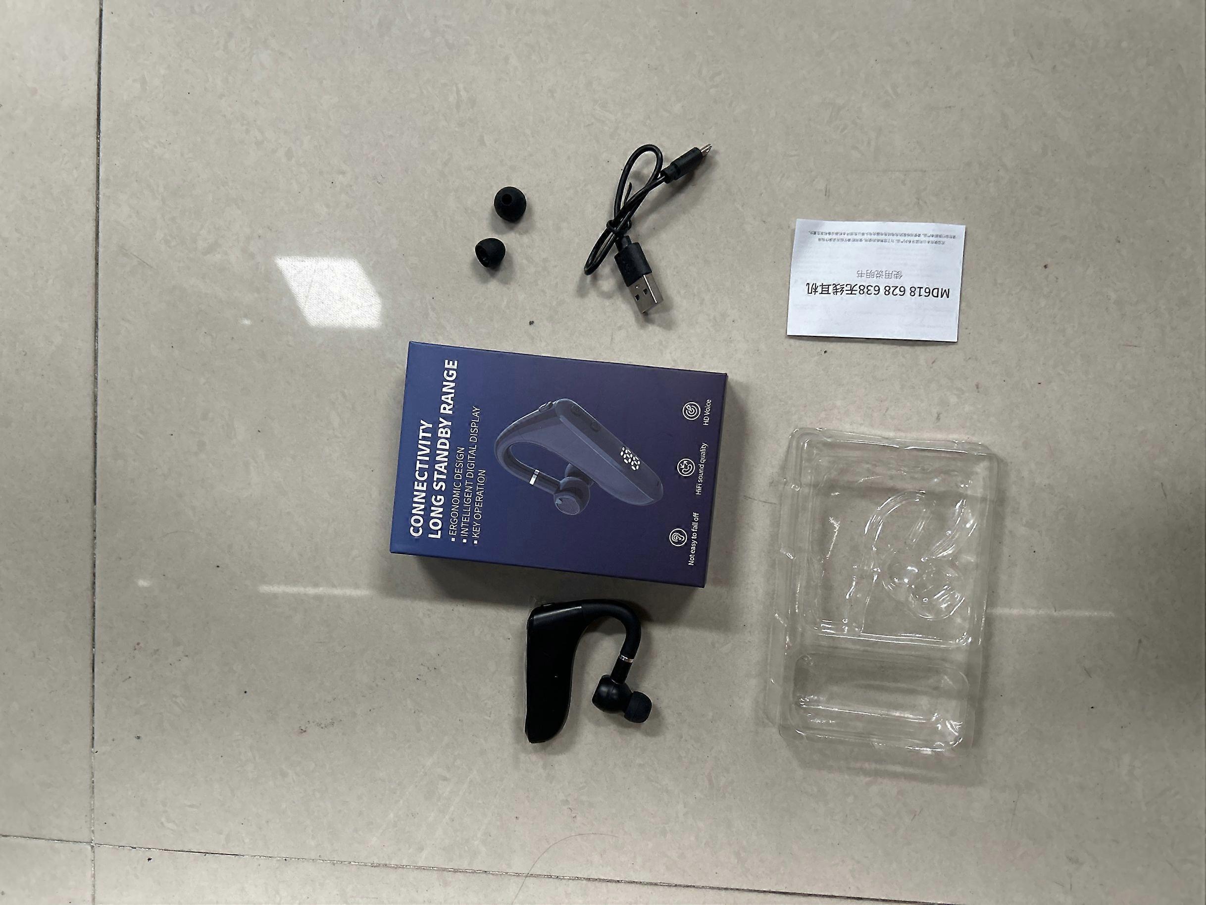 Wireless V5.2 Earbud - 50H Playtime, CVC6.0 Noise Cancelling, Sweatproof, LED Display