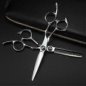 Professional Hair Cutting Scissors Set 6 Inch Stainless Steel Barber Thinning Shears with Ultra Sharp Blades