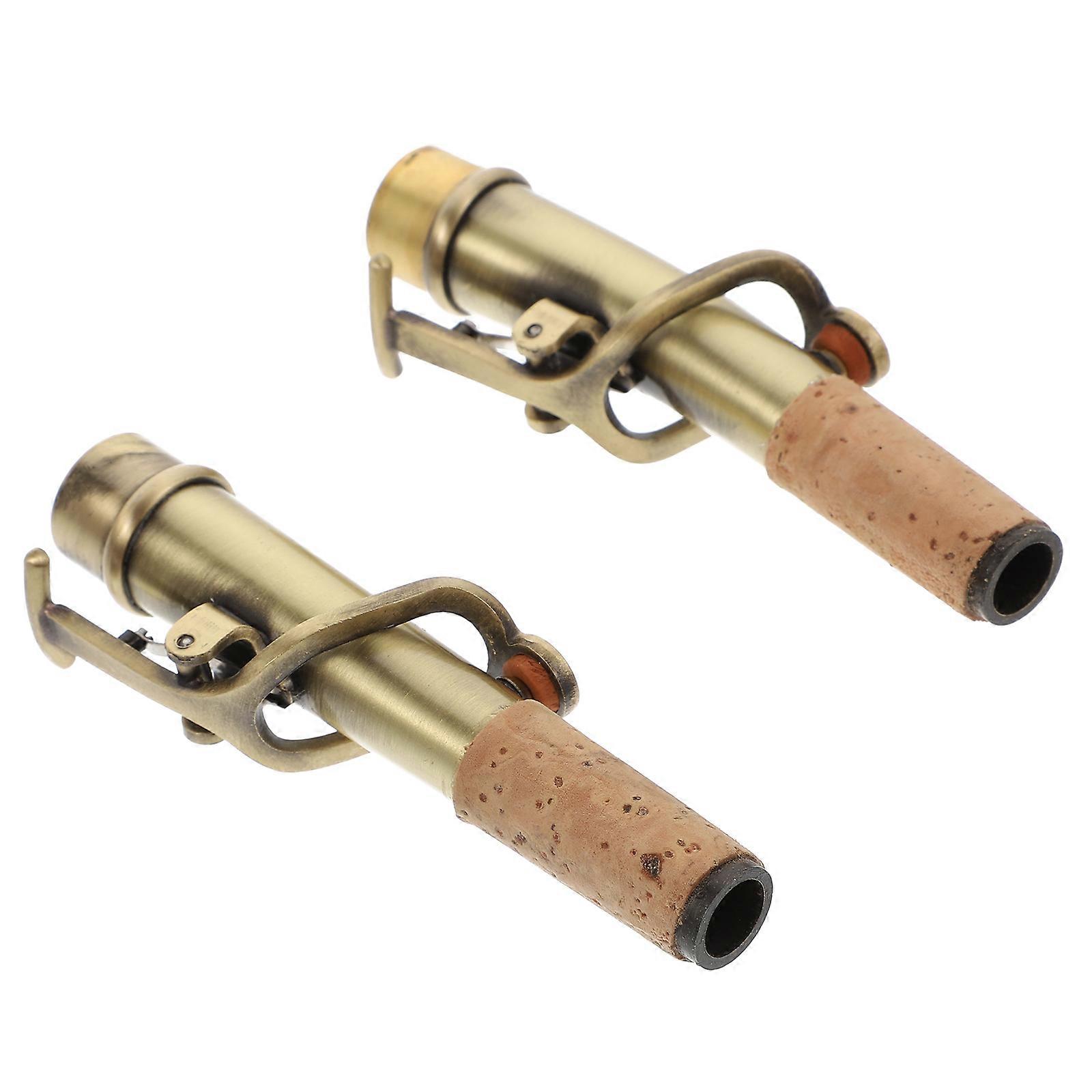 Saxophone Necks Retro Sax Accessories For Music Performance Multi Color 9.9X1.6X1.1CM Vibration Transmission 2Pcs