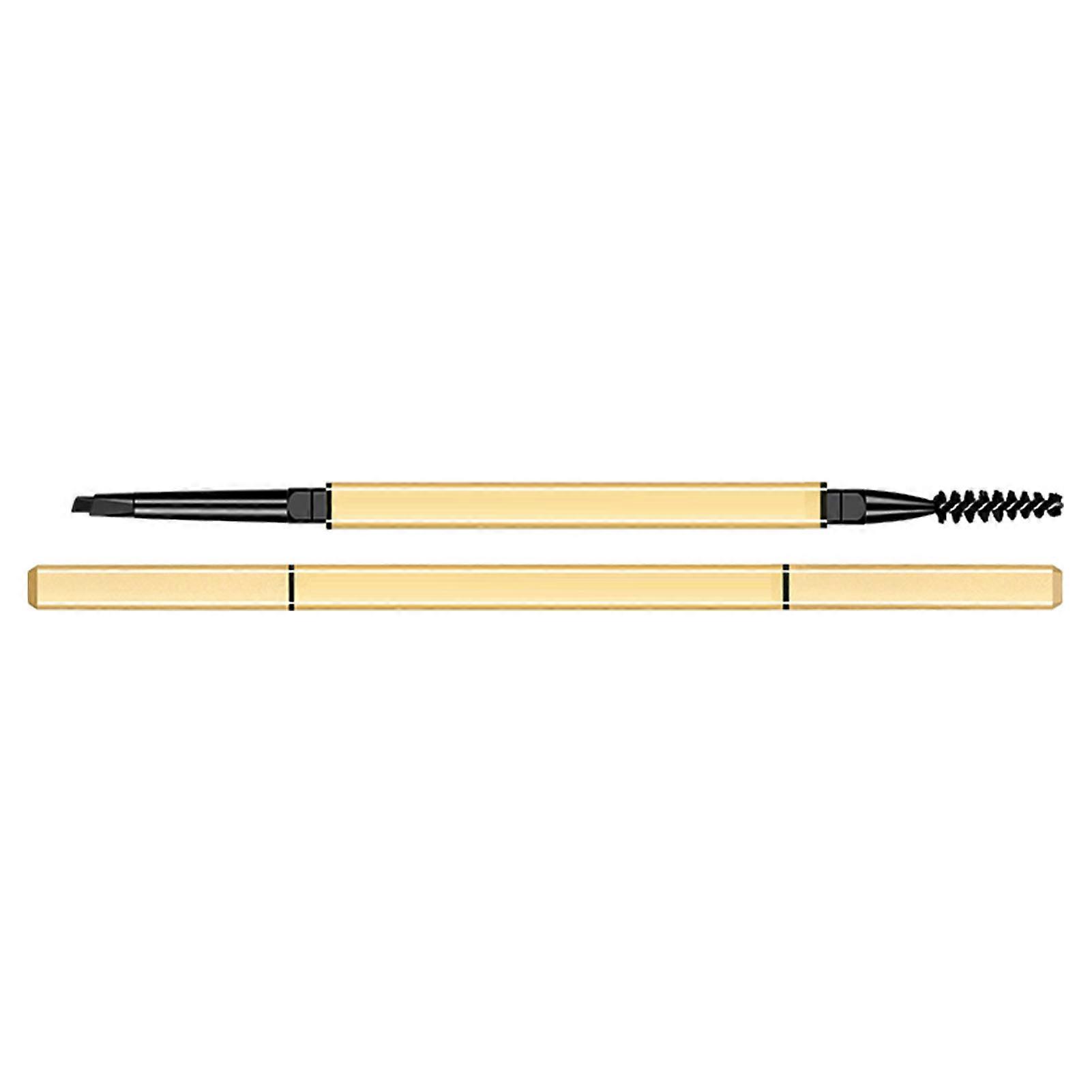 Cosmetic Eyebrow Pencil Double Headed Lasting No Smudge Makeup Eye Brow Pen for Bedroom Black