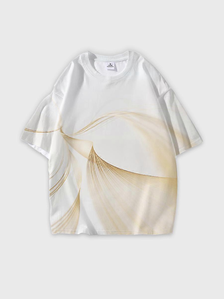 T-shirt round neck Pattern loose short sleeve JW2064