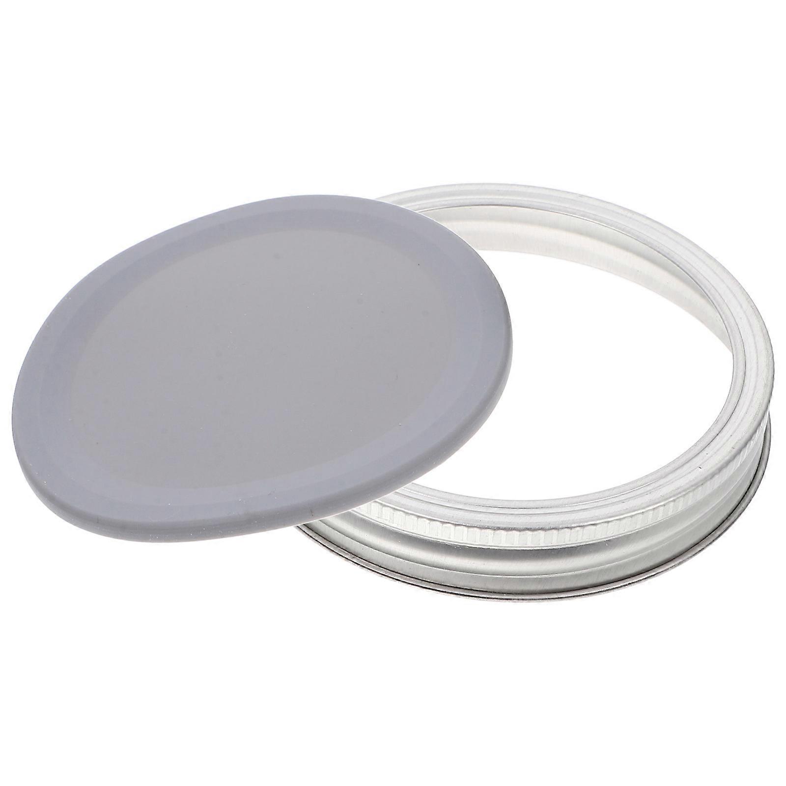 Leakproof Canning Lid Jam Pot Covers Food Containers DIY Enthusiasts PP Silicone 1Set
