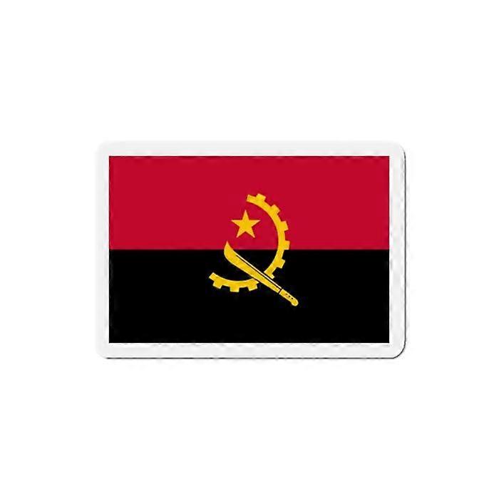 Angola Flag Magnet - Multicolored - 7 cm - 50 pieces - Synthetic Resin - Unisex