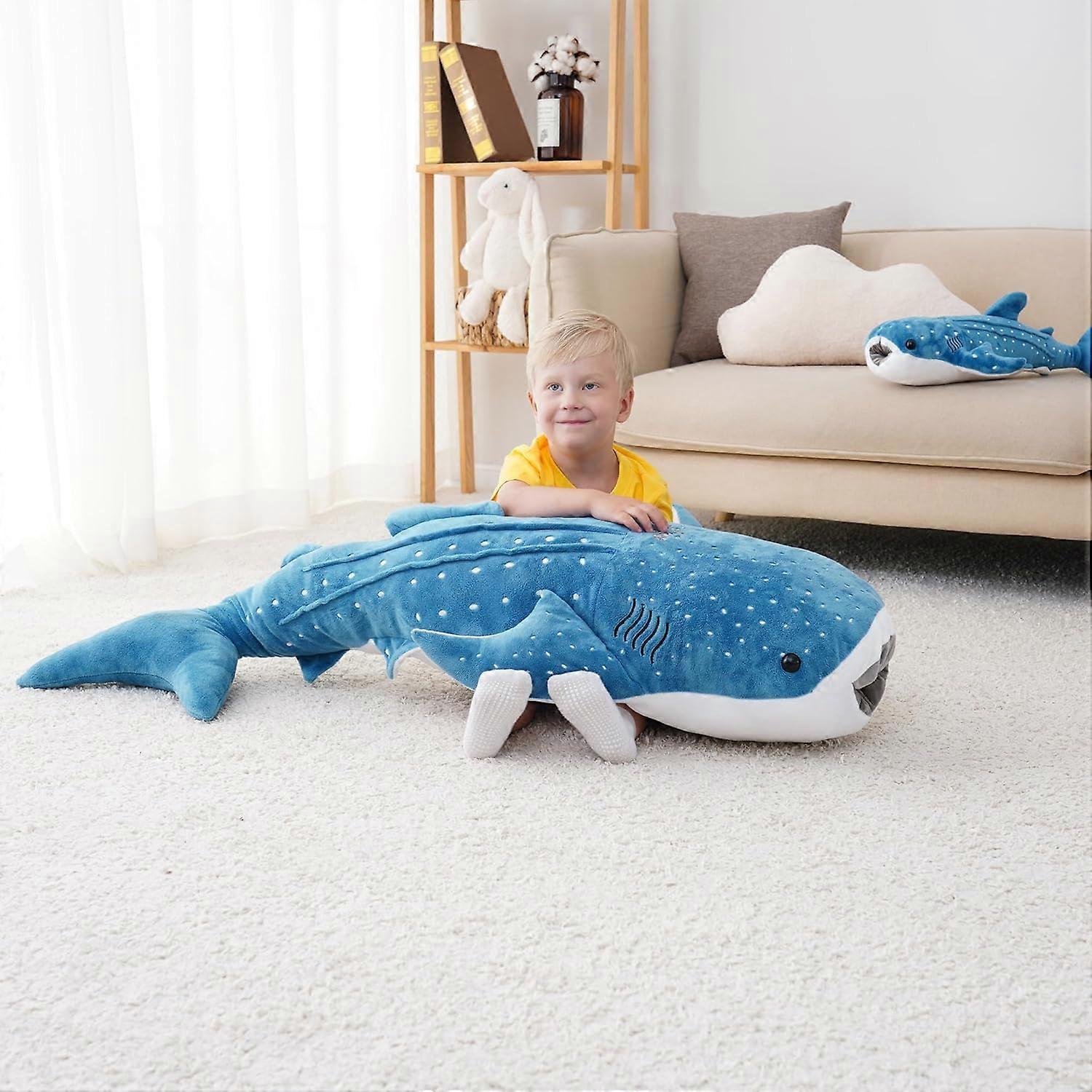 39inch Whale Shark Stuffed Animal Giant Whale Shark Plush Pillow Toy 39inch-whale-shark-stuffed-animal-giant-whale-shark-plush-pillow-toy