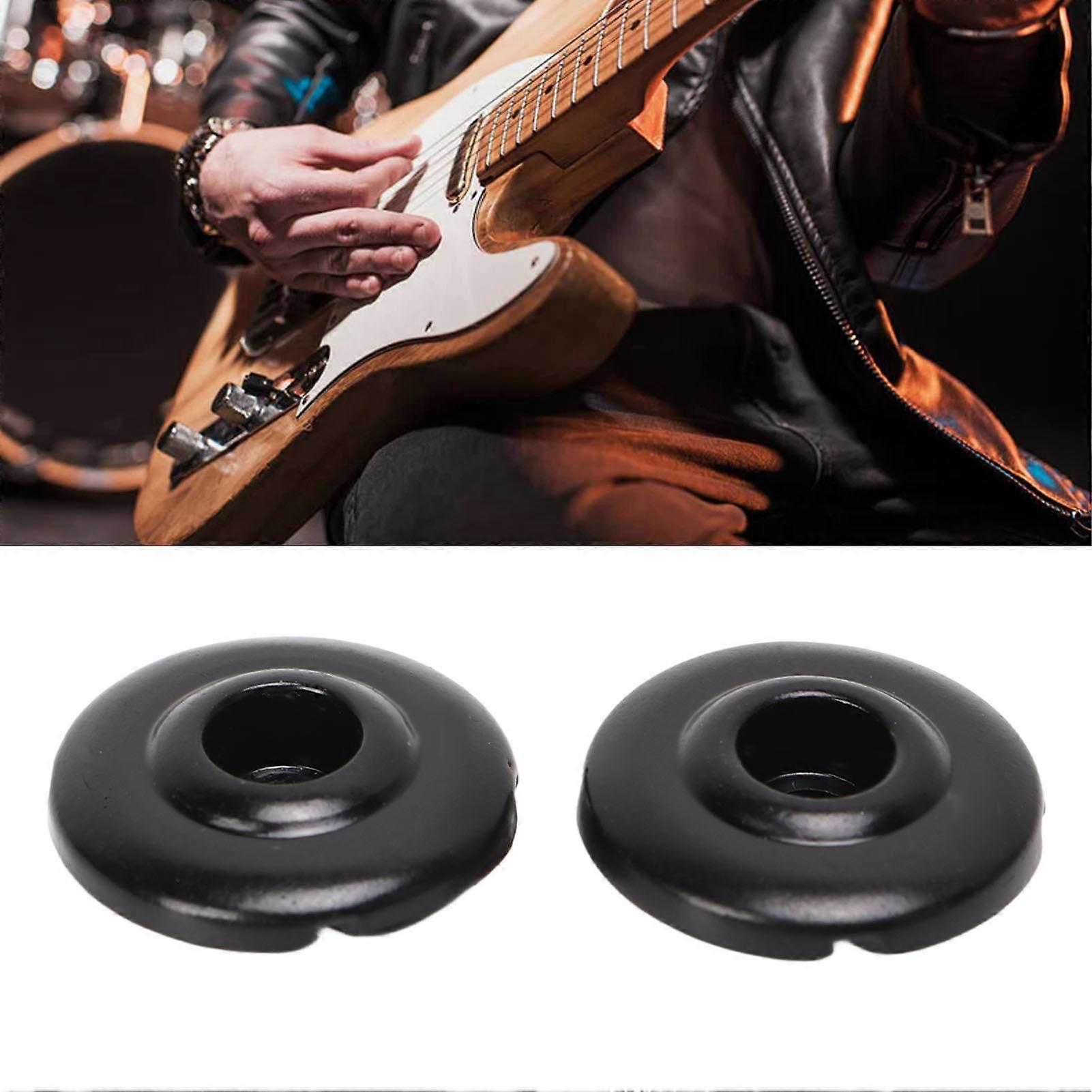 Round Electric Bass String Retainer Friction Reducing Robust Decorative Electric Bass String Tree Black 