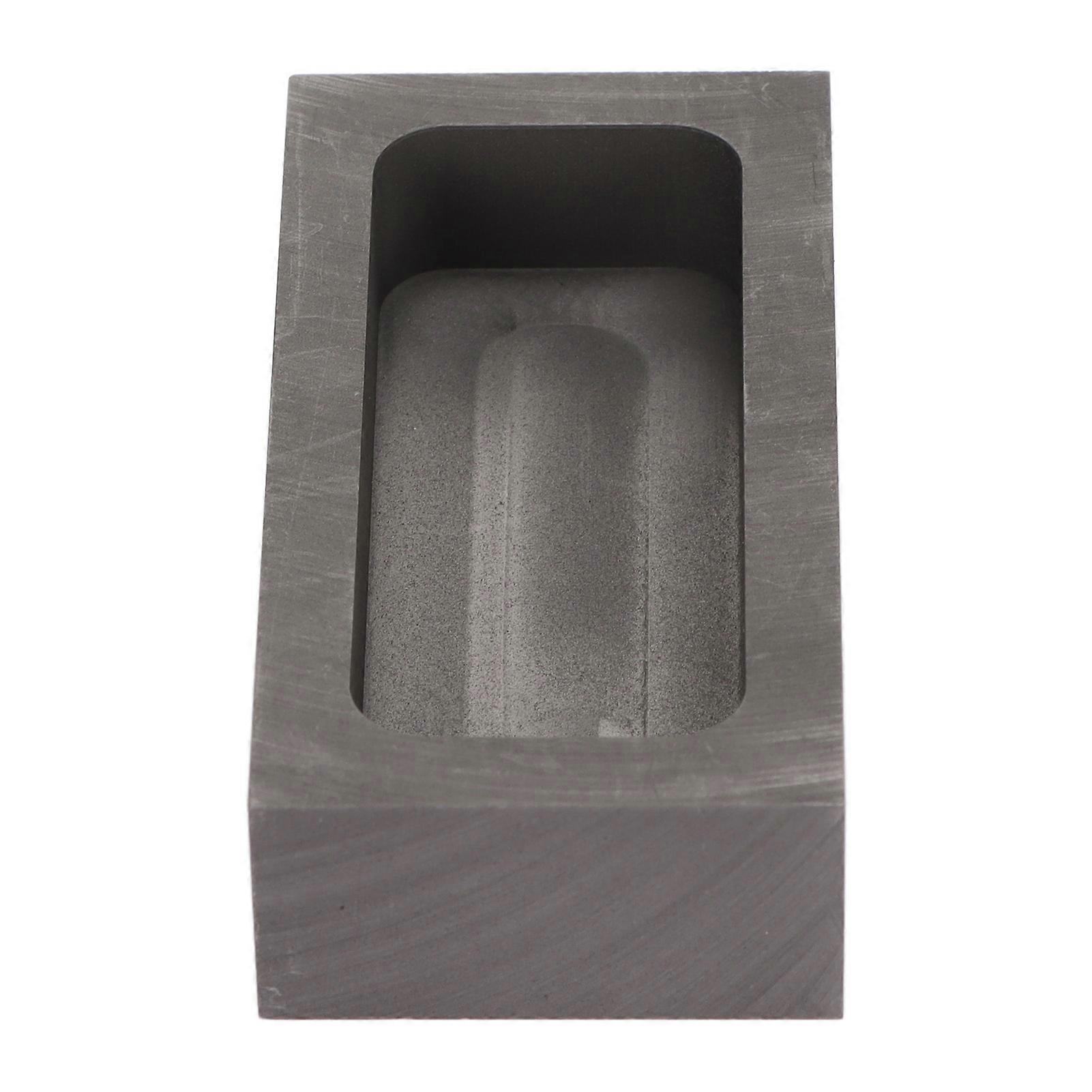 Graphite Ingot Mold Rectangular Refining Mold for Melting Casting Metals Jewelry 10ml 