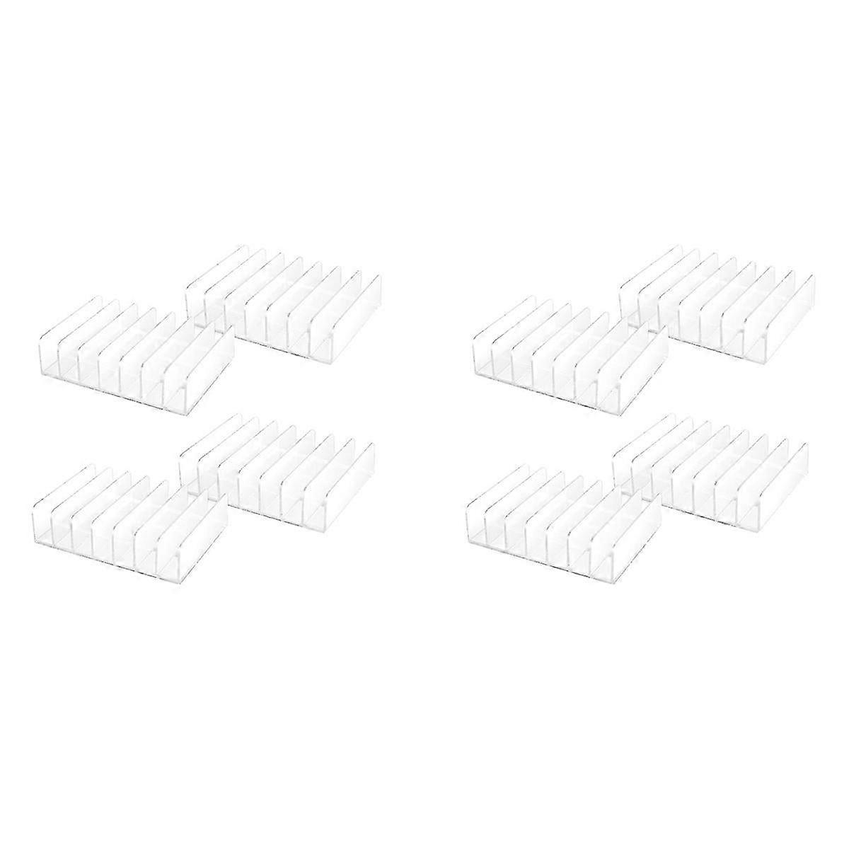 8 Pcs Clear Acrylic Cd Holder With Tackable Cd Dvd Display Rack Cd Storage Rack Organizer Stand Cd T