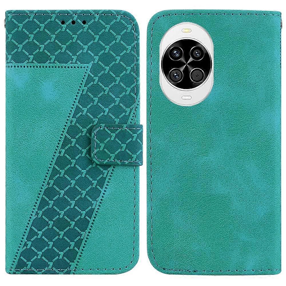 Seven-shaped Embossed Leather Phone Case