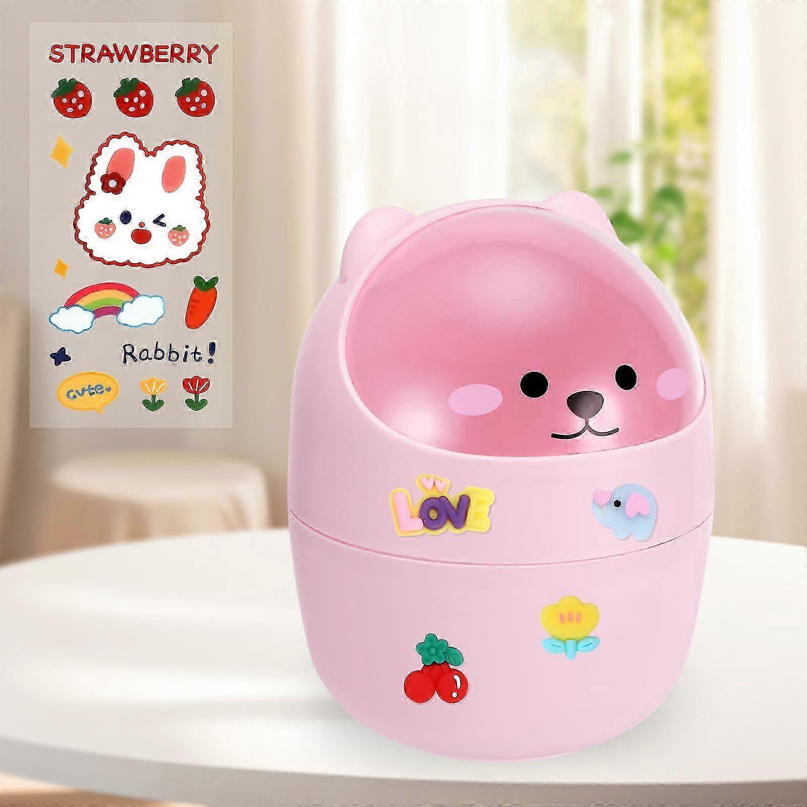 1pcs cute cartoon style trash can