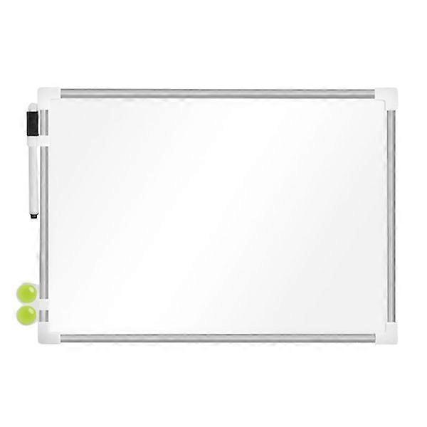 Double-sided whiteboard, magnetic white