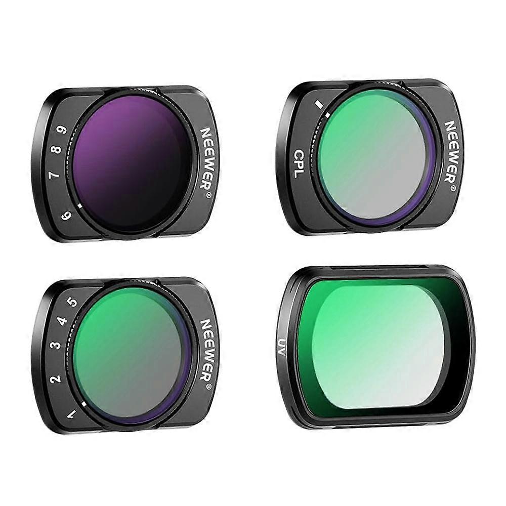 NEEWER For DJI Osmo Pocket 3 Adjustable Filter Kit ND2-32/ND64-512/UV/CPL Magnetic Filters