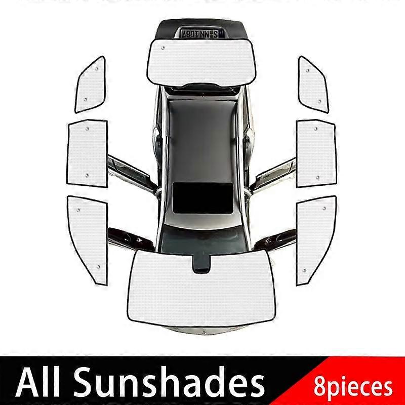 Ομπρέλες πλήρους κάλυψης αυτοκινήτου για Jeep Grand Cherokee WK2 2011~2022 Αυτόματο αντηλιακό παράθυρο Καλύμματα σκίασης Anti-UV αξεσουάρ αυτοκινήτου