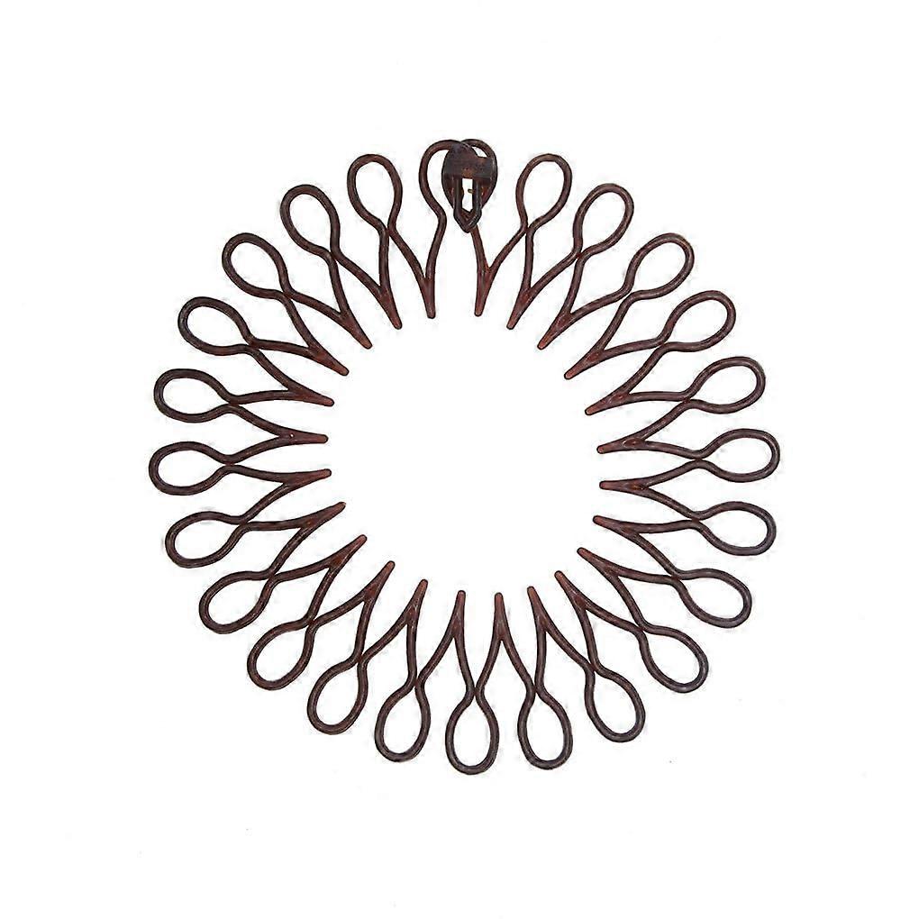 U Part Wig Comb Clips For U-Part Wigs, Wire Hair Accessories, Durable, Handheld Styling, Coffee Color