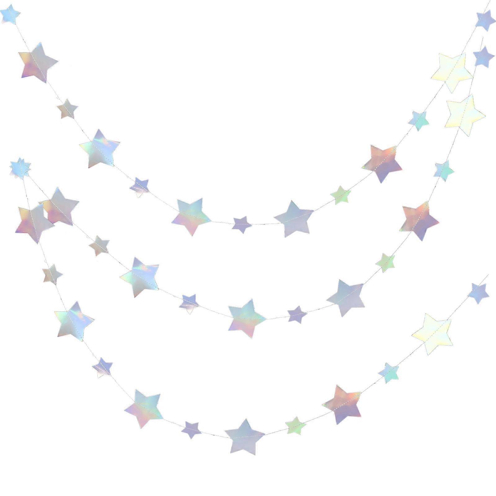 Star Banner for Party Decoration Assorted Color Paper Great Photography Prop 1 Set