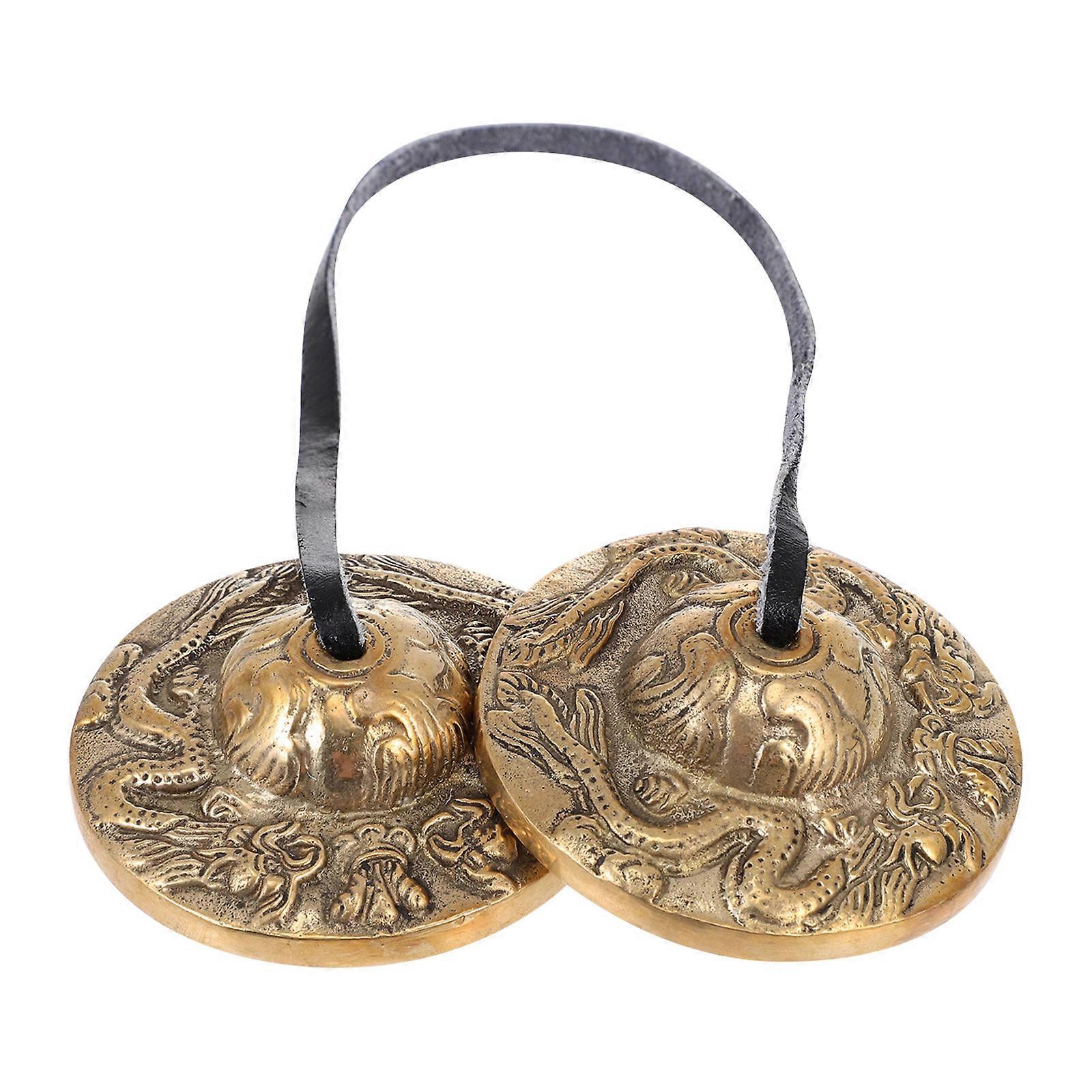 Cymbal Bell for Yoga Meditation – Handcrafted Harmonic Percussion Instrument for Religious Ceremonies, Durable Design