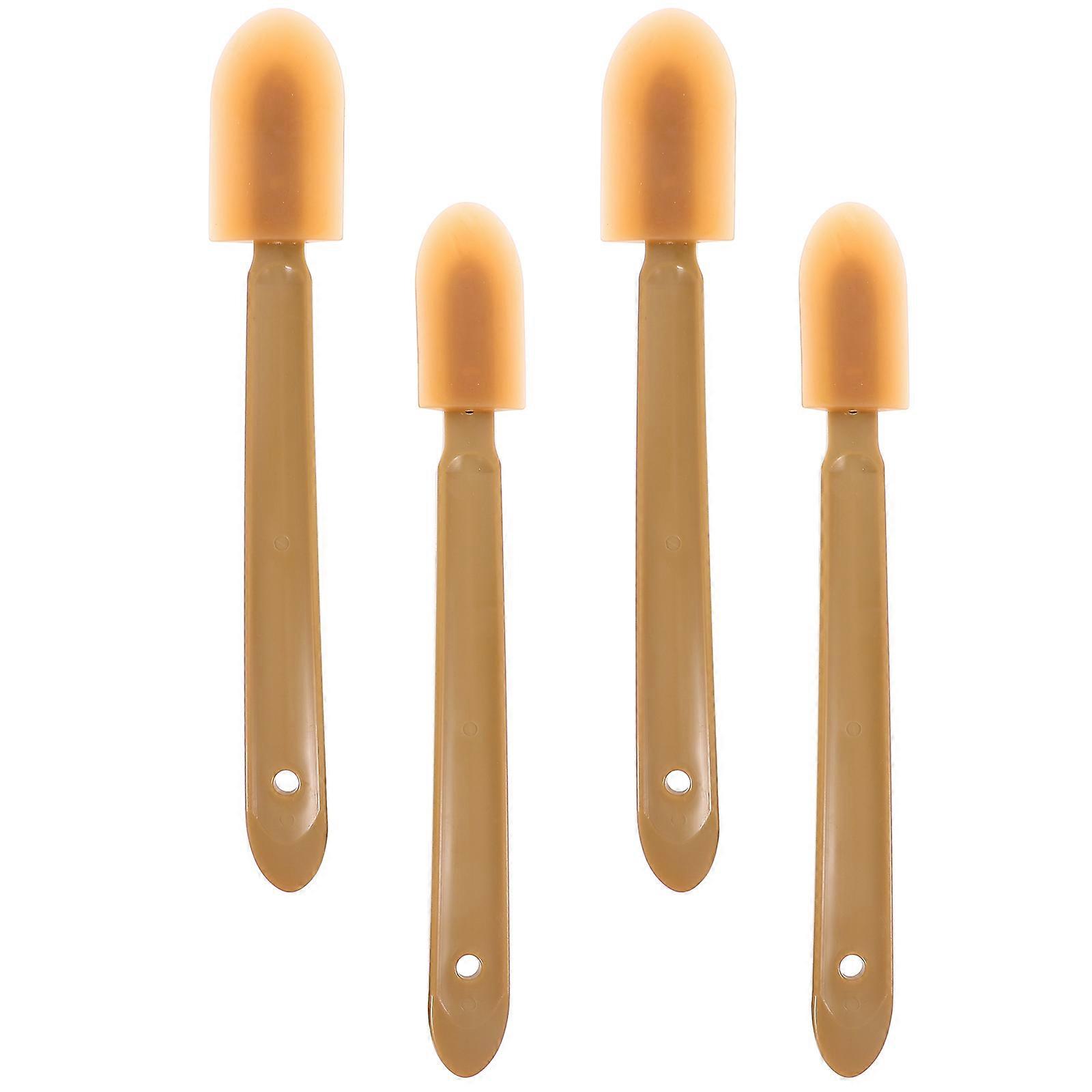 Caulk Finishing Tool Set with Comfort Grip for Home Improvement Projects 4pcs Khaki Plastic
