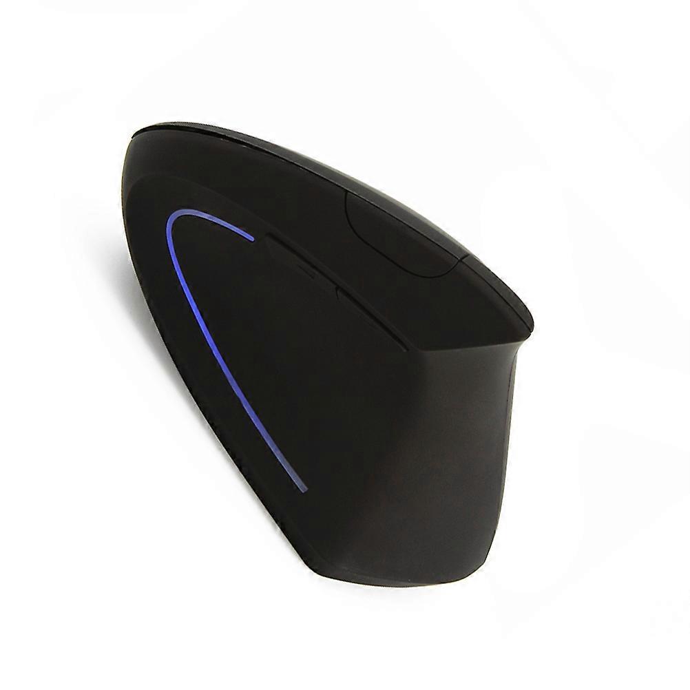 Wireless Optical Mouse Ergonomic Design For Computer Users Plug-And- .4GHz Transmission Black 1Pack