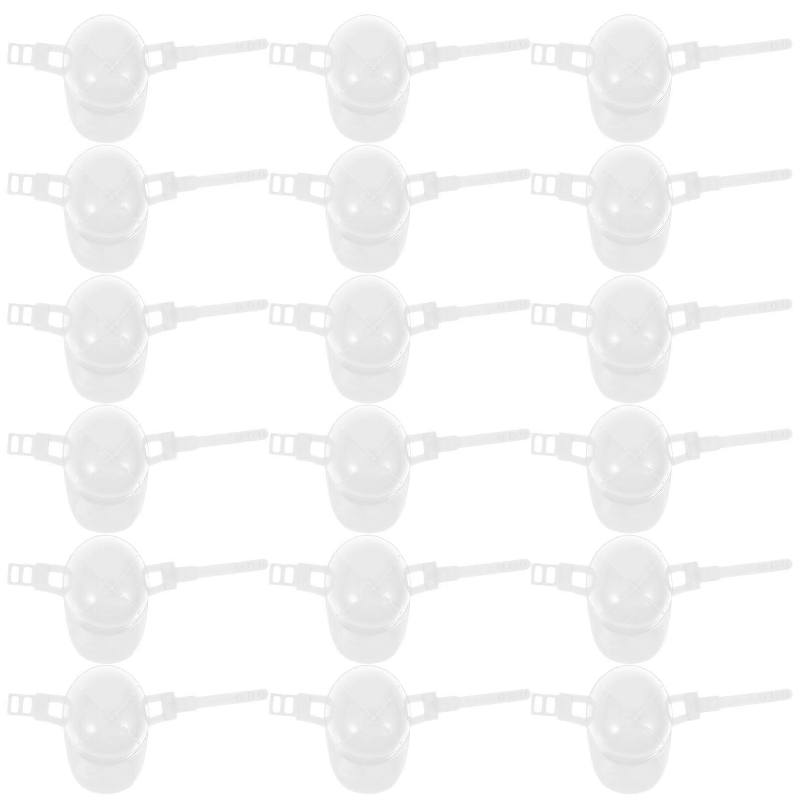 Mini Safety Plastic Mini Construction Hat for Decoration 50Pcs