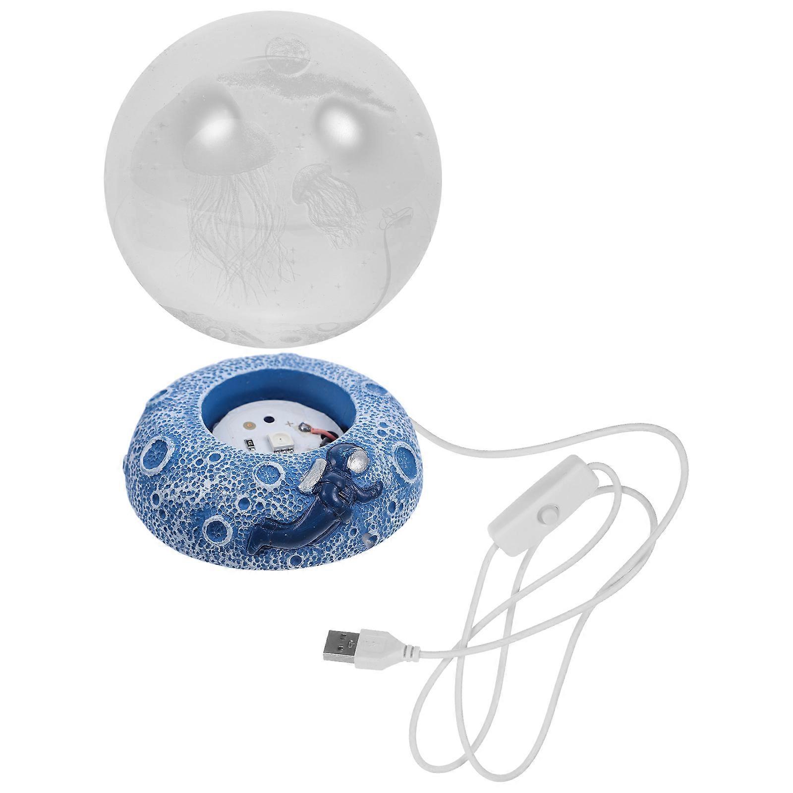 Small Lamp Ball Night Lamp Decoration Resin 10X8X8CM USB Powered 1Pack