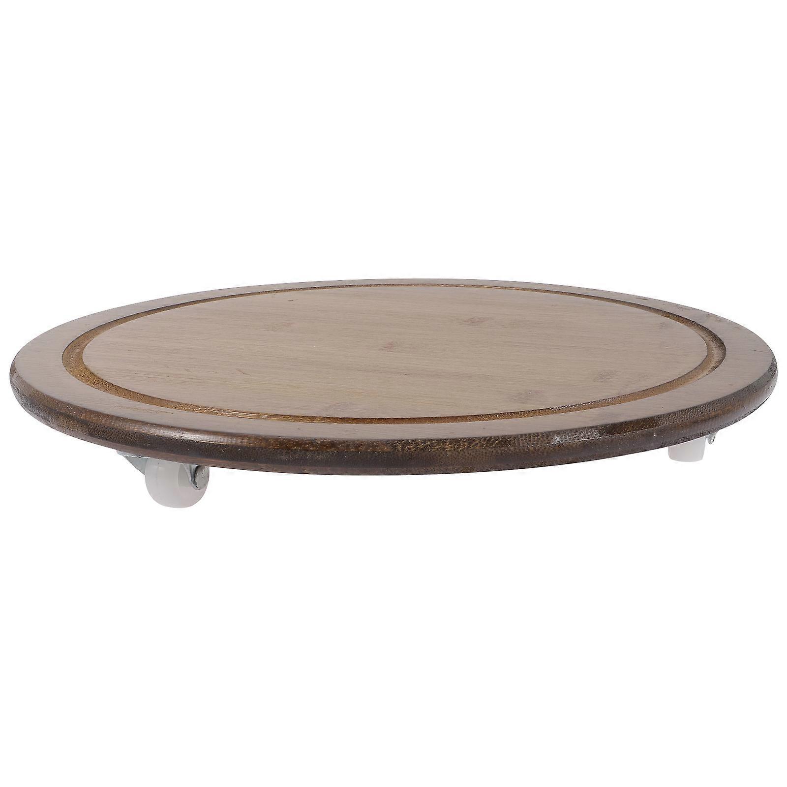 Bambu planteringshållare med minimalistisk design lämplig för inomhusbruk utomhus 30x30cm skyddar golv 1st