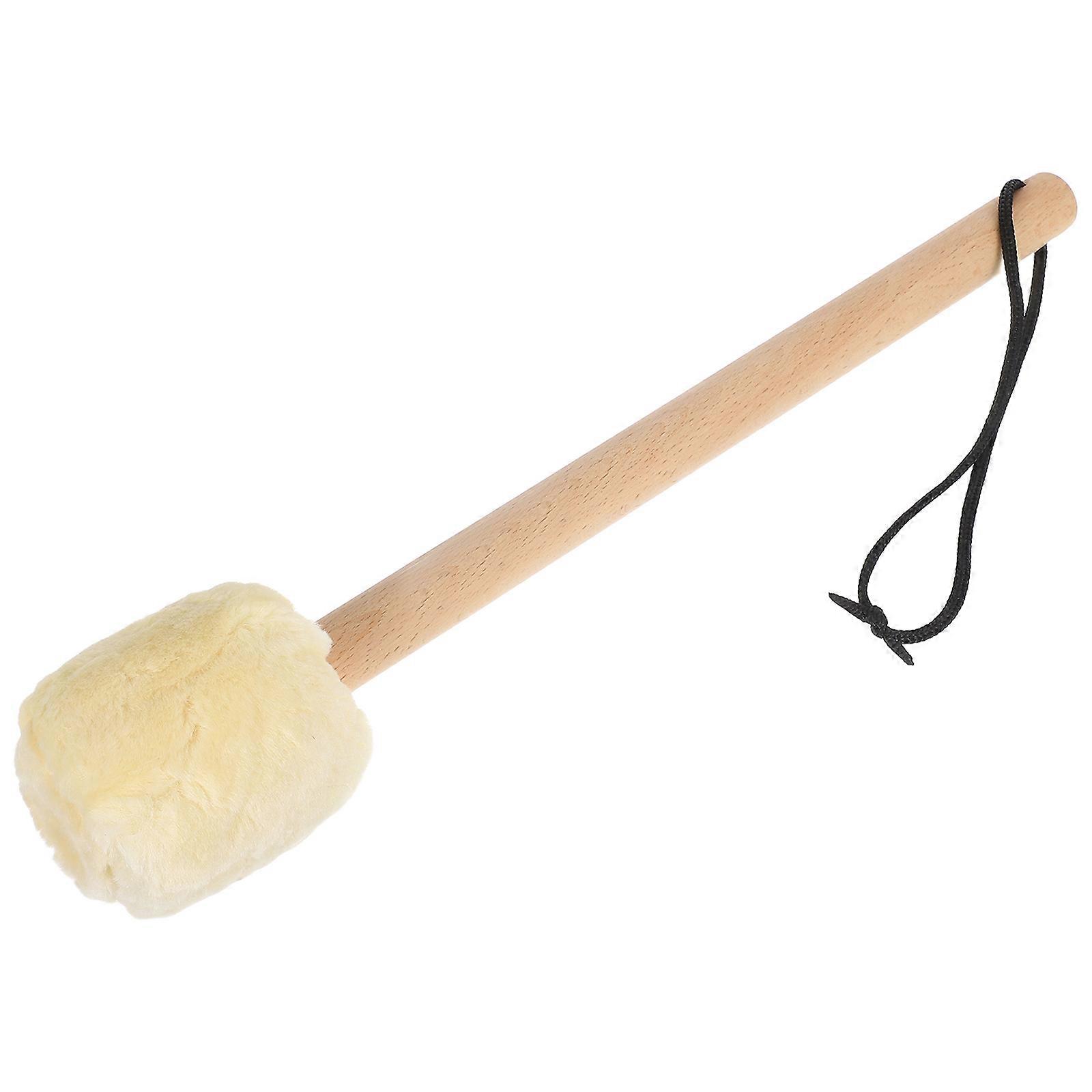 Wood Plush Drum Stick Anti Slip Bass Drum Mallet 2pcs Instrument Band Accessory