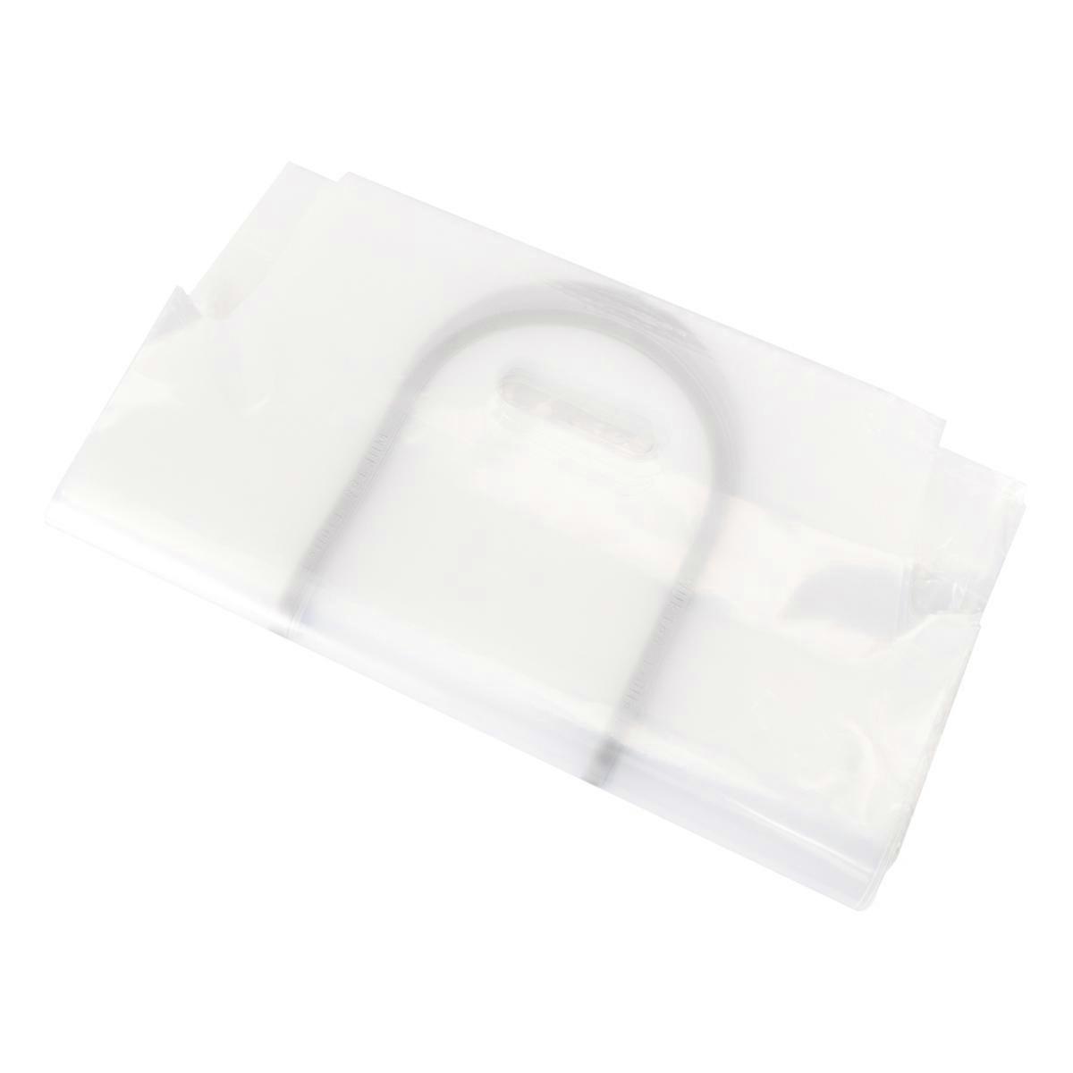 Transparent PE Coffee Handbags for Beverages Storage Portable Design with Handle Suitable for Coffee Shops 50pcs