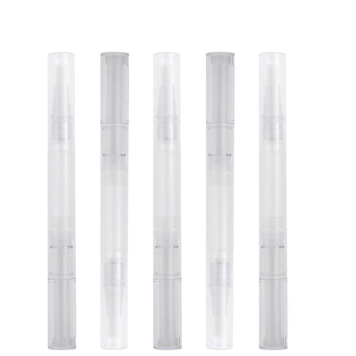 10pcs 3ml Transparent Empty Nail Oil Pens with Brush Tip for Cosmetic Container Applicators eyelash Tube