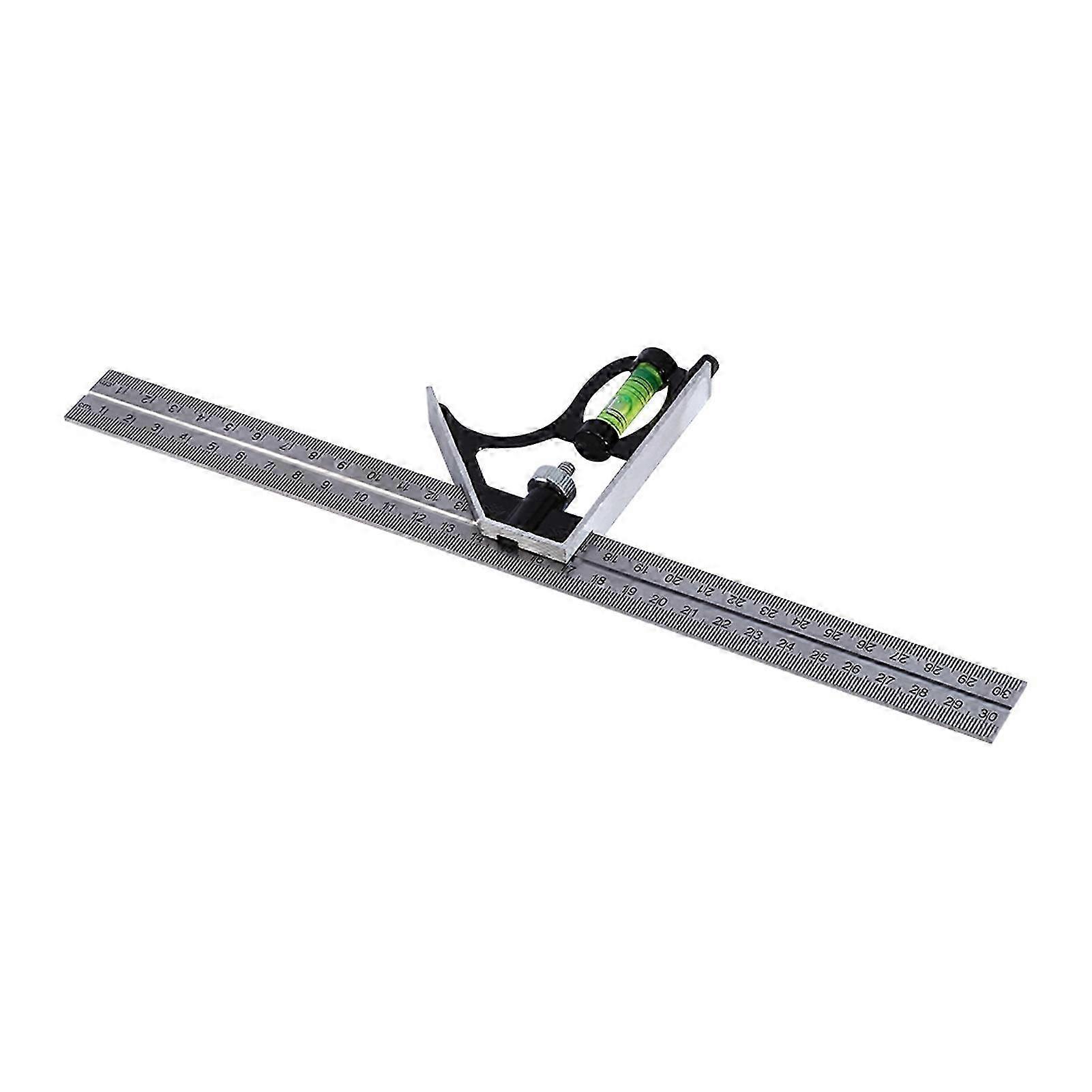 2025 300mm 12" - Adjustable Engineers Combination Square Set Kit Right Angle Ruler GD
