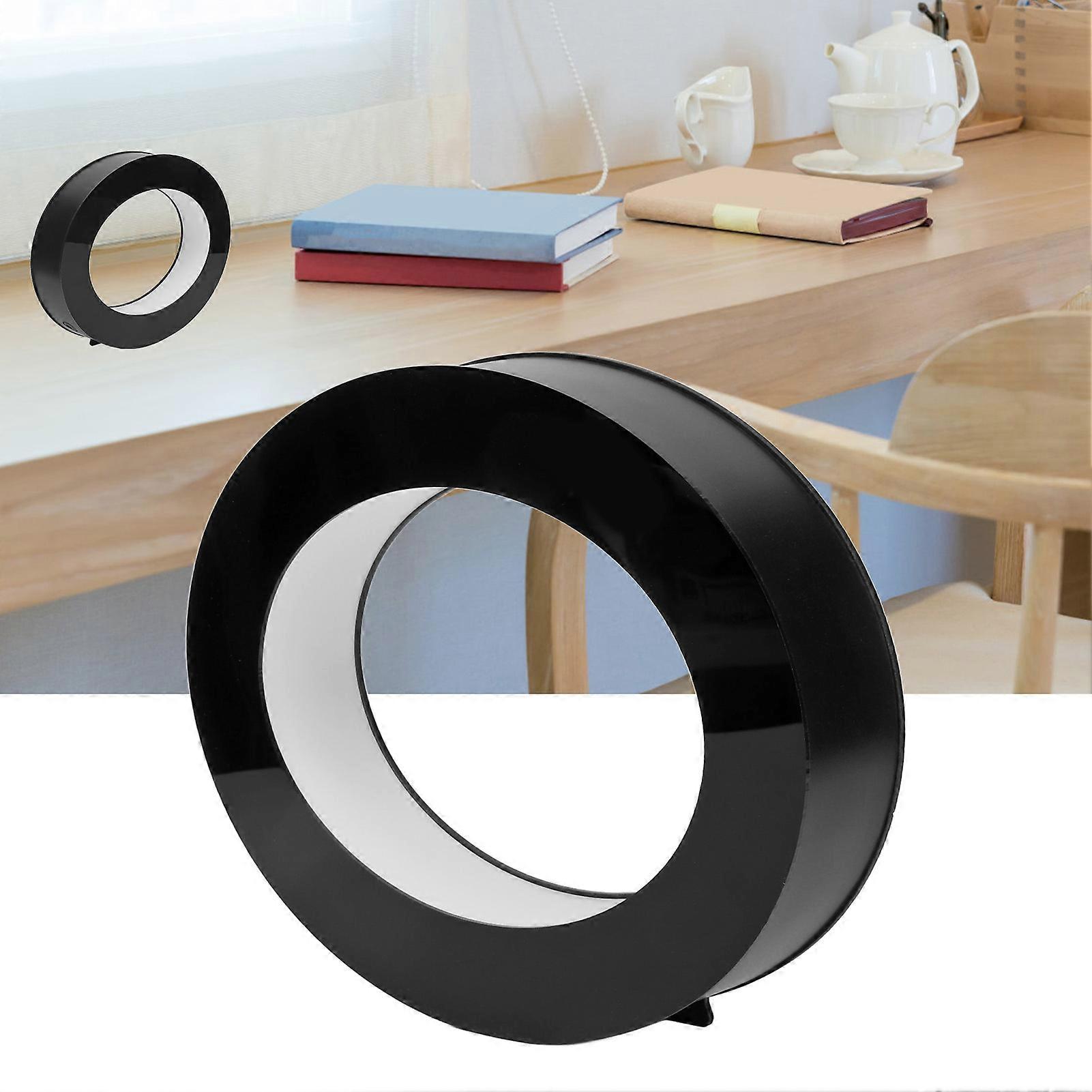 3.5in Magnetic Levitation Floating Globe Magnetic World Map with LED Lights for Home Office Desk Decor 100‑240V Black EU Plug 