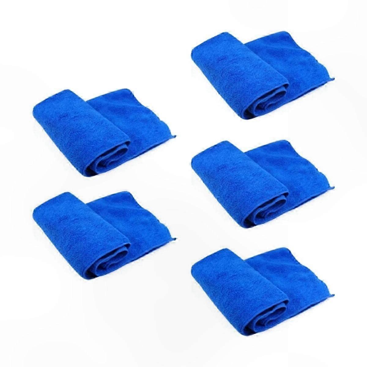 5-Pack Microfiber Cleaning Cloths for Lint-Free Surface Care