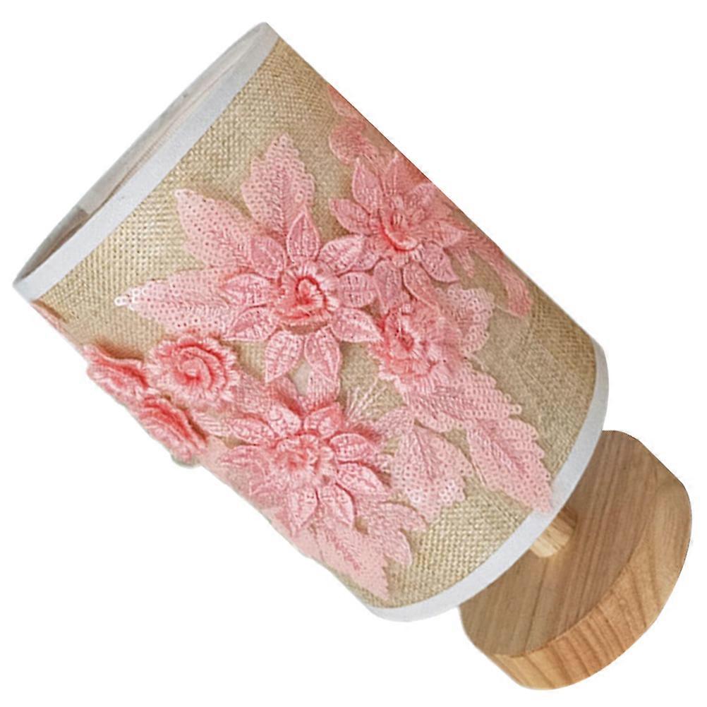 Bedroom Lamp Usb Powered Nightstand Light Artistic Design Cloth Shade 1Pack