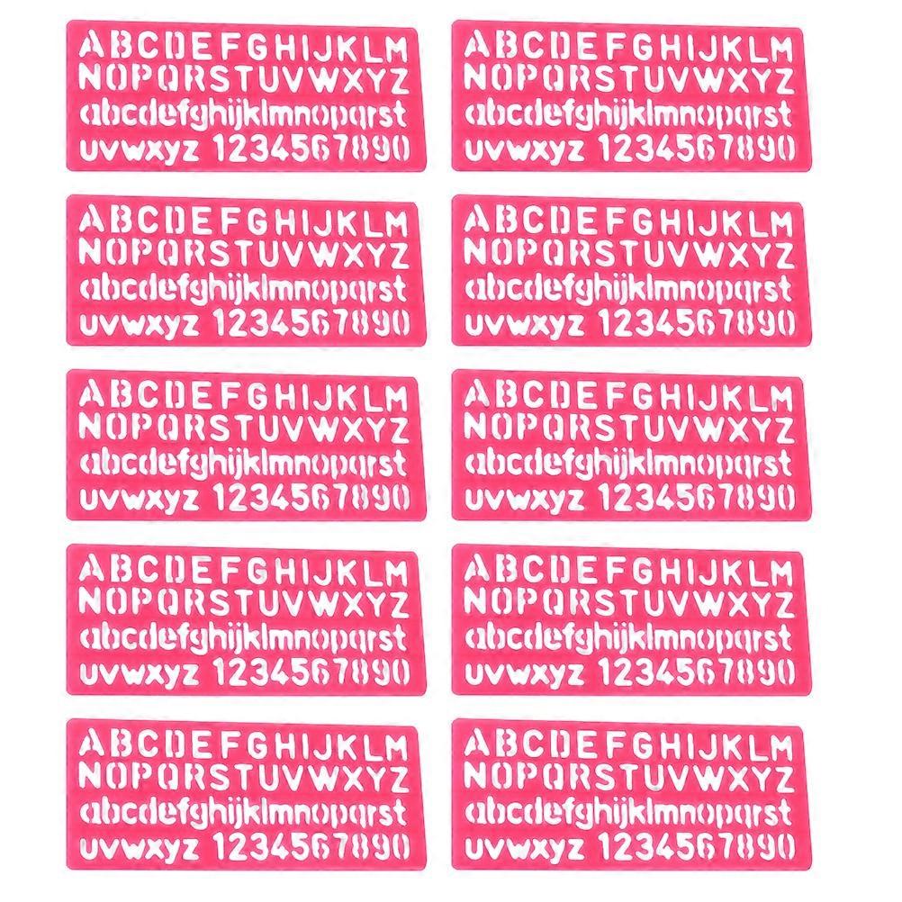 32pcs Reusable Plastic Letter Stencils for Drawing, Painting, and DIY Crafts Hollow Design, Assorted Colors