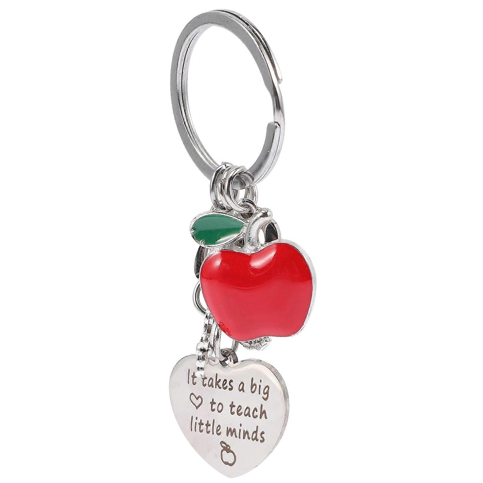 Stylish Keychain For Teachers In Multi Color Rectangular Shape Ideal For Teacher Appreciation Occasions 1Pack