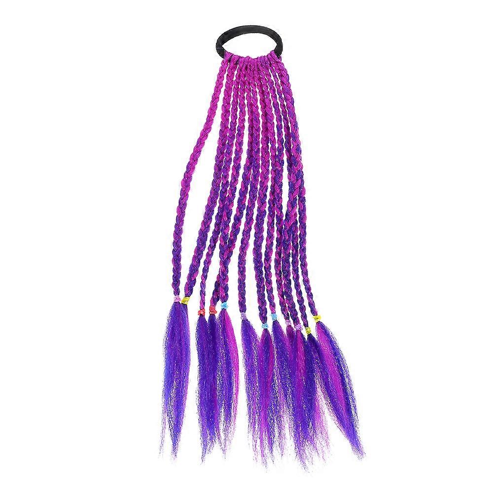 Purple Kids Wig Made of Synthetic Material for Decor Smooth and Comfortable to Wear Fits Various Scenes 1 Piece