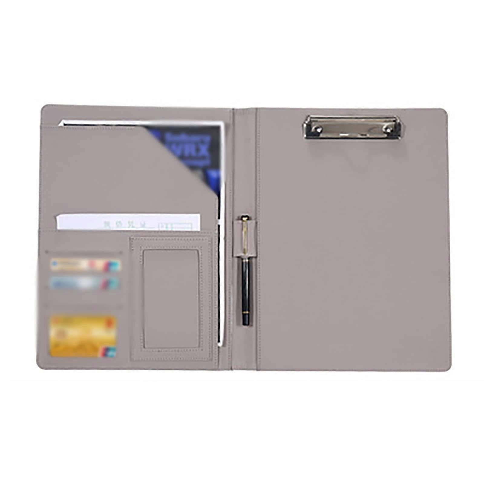 A4 جلد متعدد الوظائف مجلد مكتب الأعمال مدير الملفات للأفراد والمديرين التنفيذيين (رمادي) 24x35x3 سم رمادي