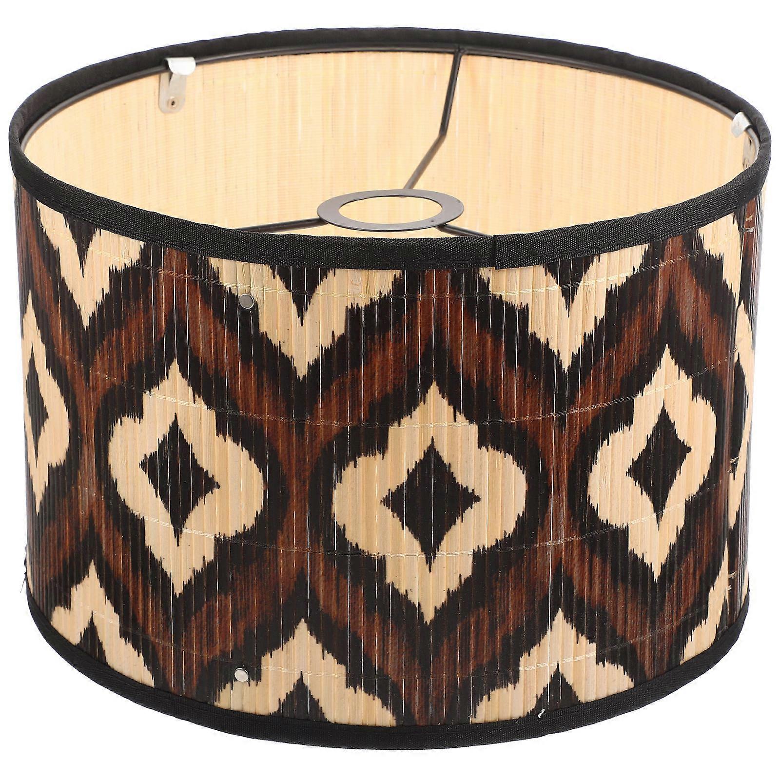 Bamboo Lampshade for Home Use Durable and Colorfast Multi Retro Lamp Cover with Simple Installation