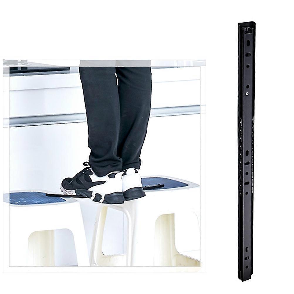 Cabinet Slide Rails 2Pcs Ideal For Bedroom And Bathroom 12 Inch Cold Rolled Steel Smooth