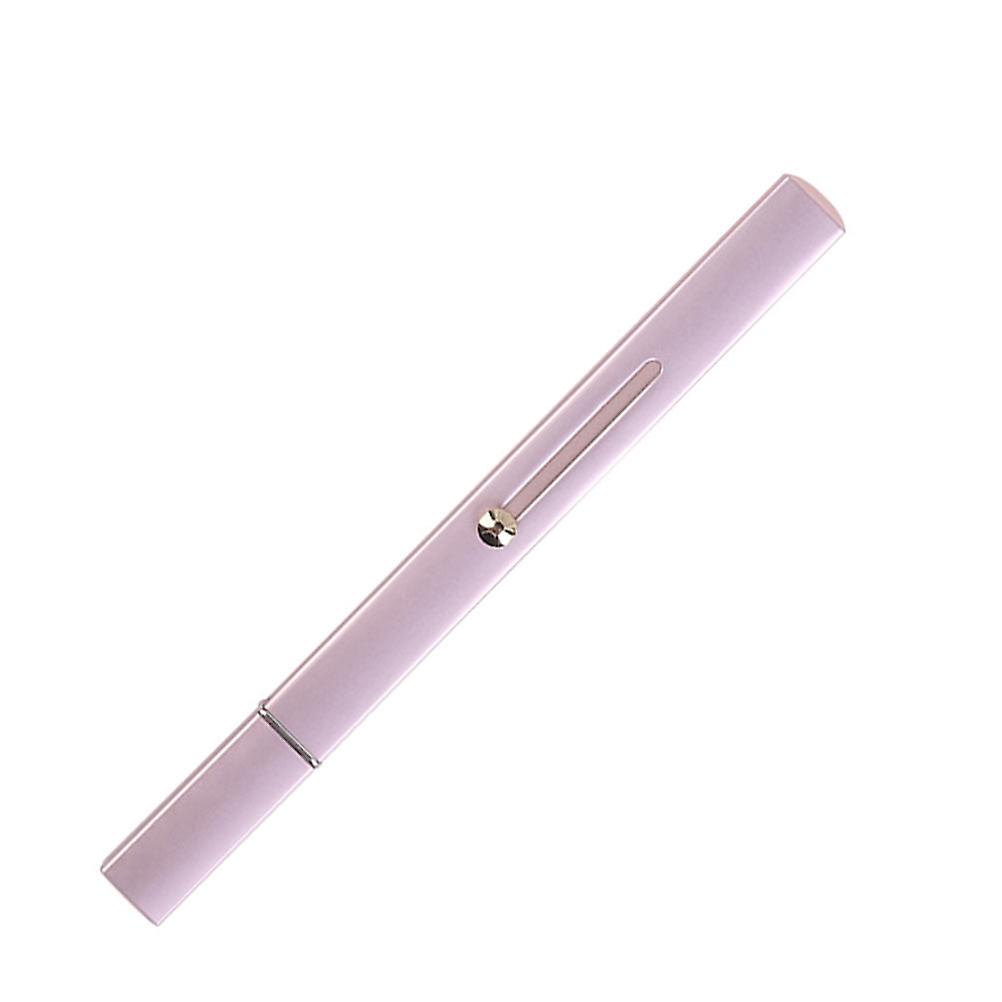 Durable Aluminum Handle Multi-function Makeup Brush for Lips and Eyes Pink 1 Pc