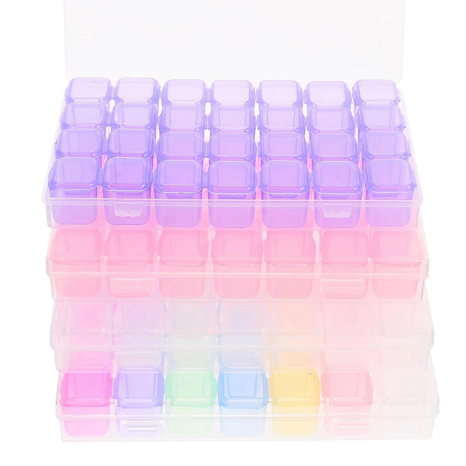 Makeup Organizer with Durable PP Material for Storage Use Assorted Color Lightweight and Efficient 4Pcs