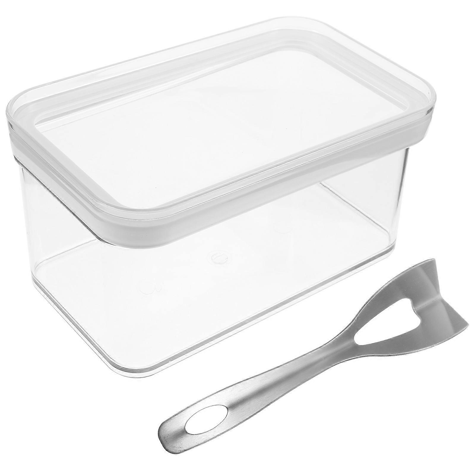 Airtight Butter Dish 1 Set Clear Butter Keeper Crafted For Kitchen Use With Efficient Butter Cutting Tool Included