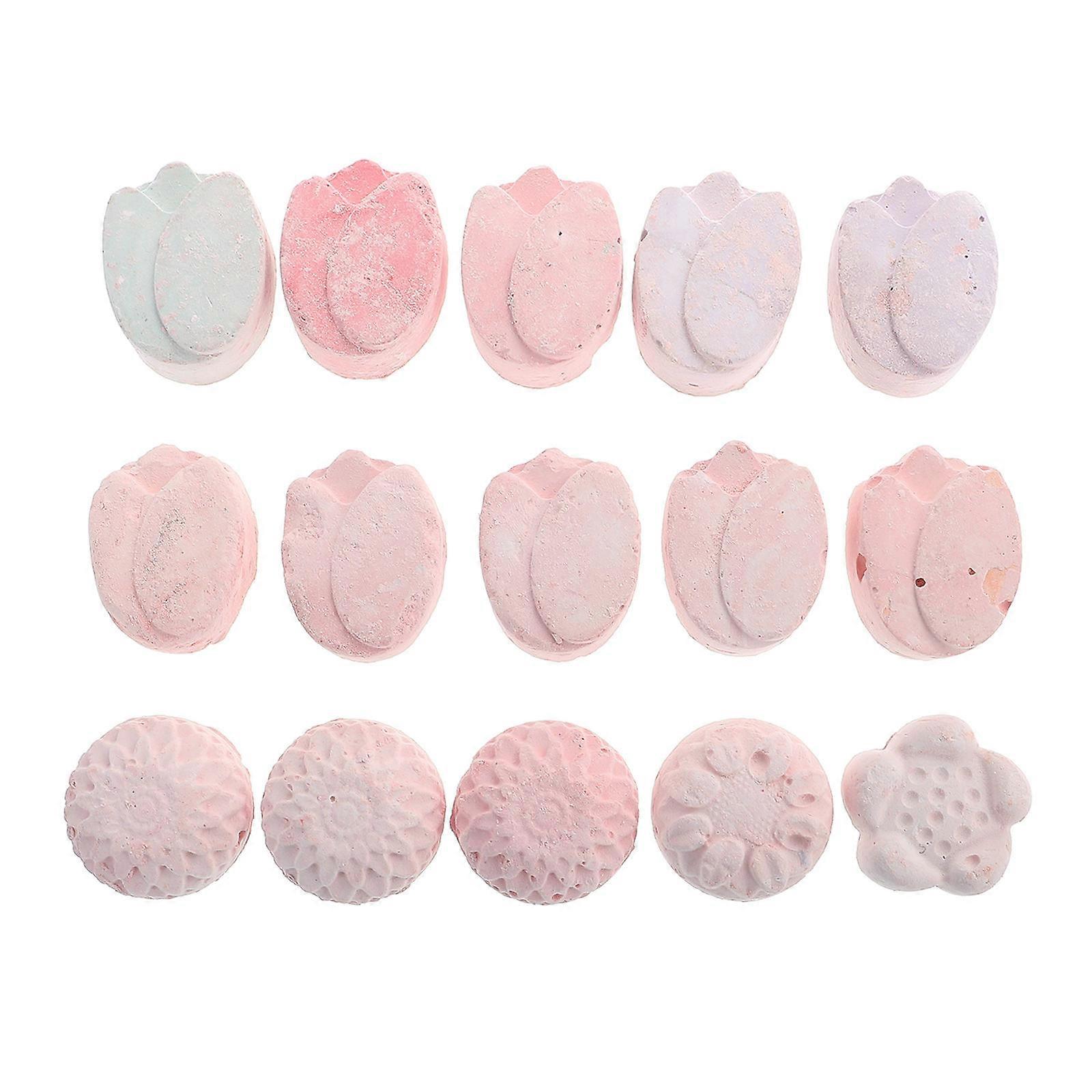 15 Pcs Small Pet Calcium Chew Toy Teeth Mineral Stone for Hamster Rabbit Parrot Home Supplies Random Style