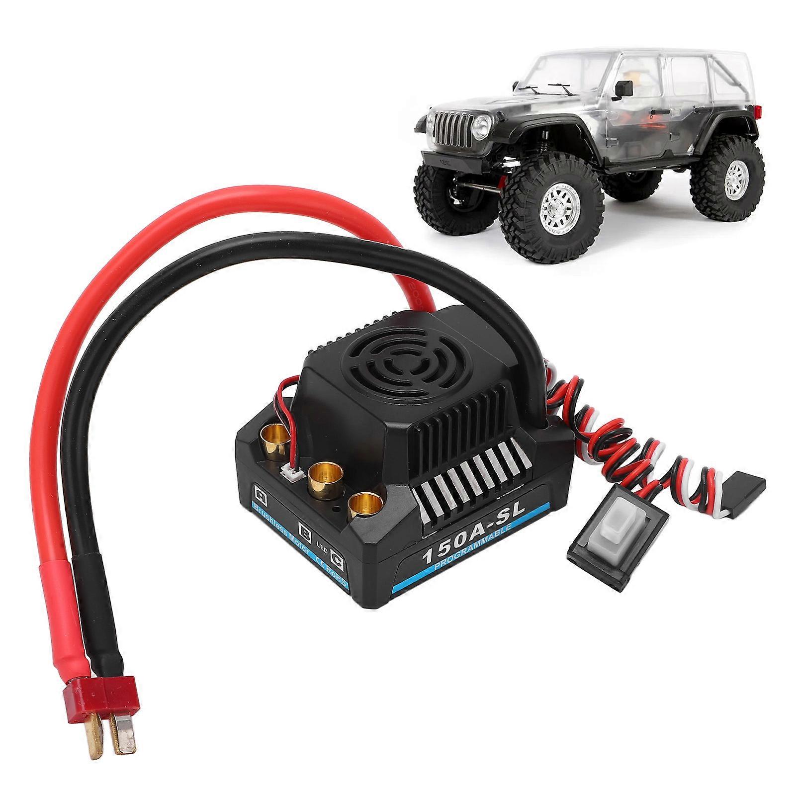 RC Brushless ESC 150A BCE Output 5A 5.8V Waterproof Dustproof Black Brushless ESC for 1/8 RC Truck 