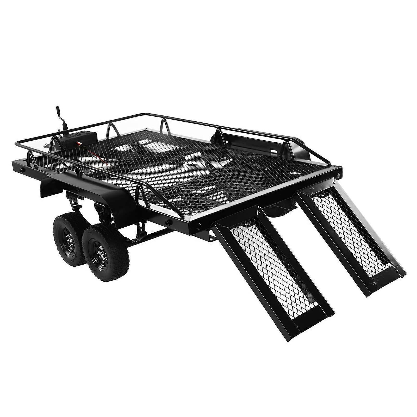 Performance Metal Material Large Capacity RC Trailer Axial Scx10 90046 90047 Cc01 D90 D110 1/10 RC Car