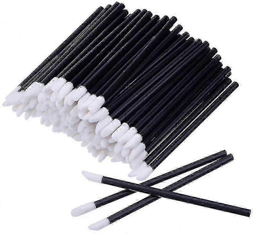 Lip Brushes, Disposable Lip Brushes Make Up Brush Lipstick Lip Gloss Wands Applicator Tool Makeup Beauty Tool Kitsblack