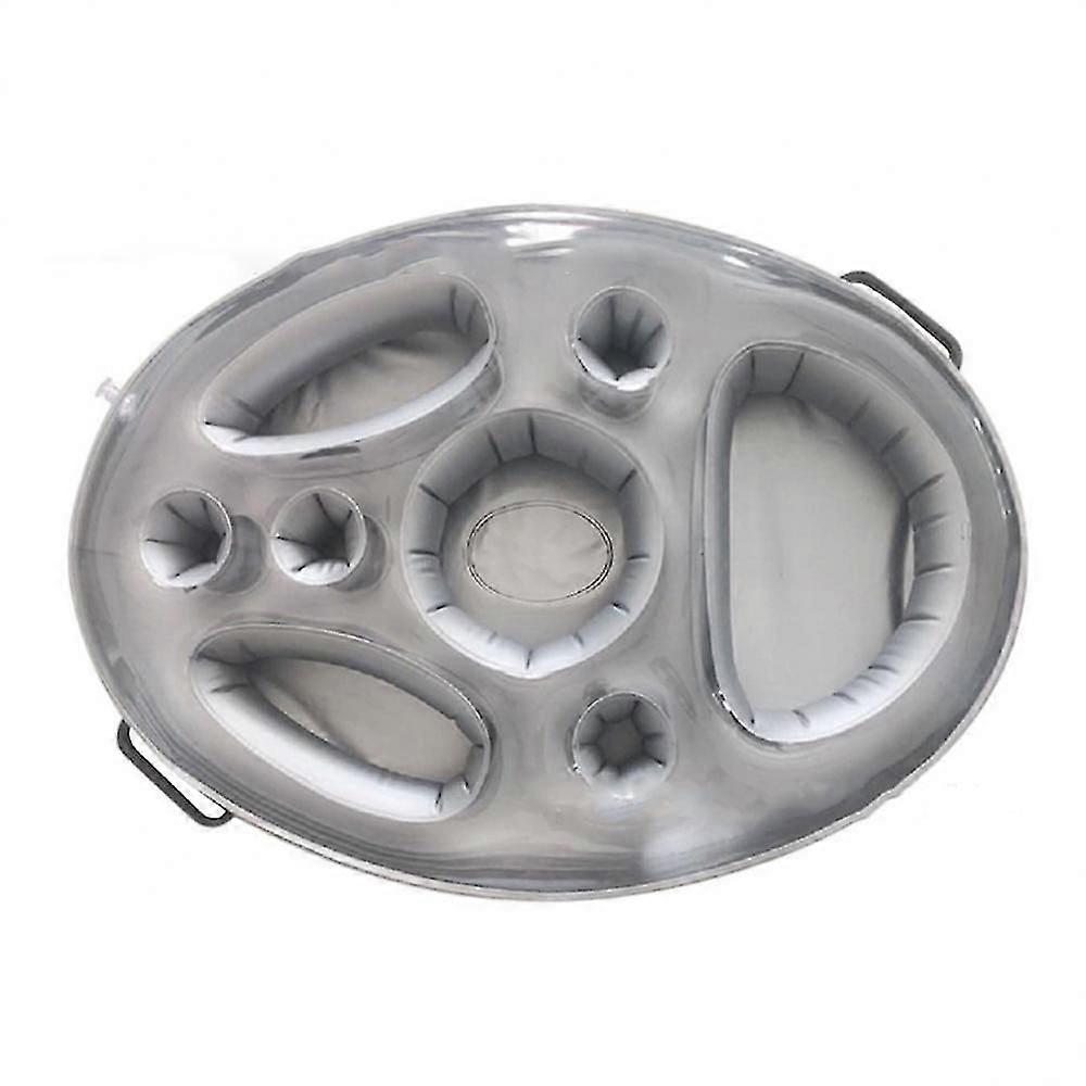 Inflatable Pool Float Beer Drinking Cooler Table Summer Bar Tray Beach Swimming Ring Party Bucket Cup Holder For Swimming Pool