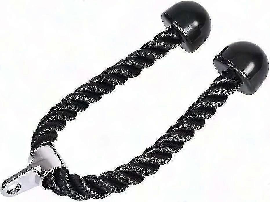 Heavy Duty Tricep Rope with Rubber Ends for Gym Cable Pull Down Workout
